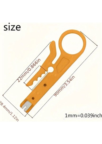 Kablo Soyucu Kep Kep Kablo Soyma Aparatı Krone Bıçağı Stripper Bıçak Crimper Kablo Sıyırıcı Cn