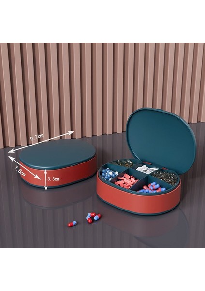 6 Bölmeli Seyahat Boyu Hap Vitamin Organizer Kutusu Ditmo Luno Kapaklı Ilaç Kutusu modelleri