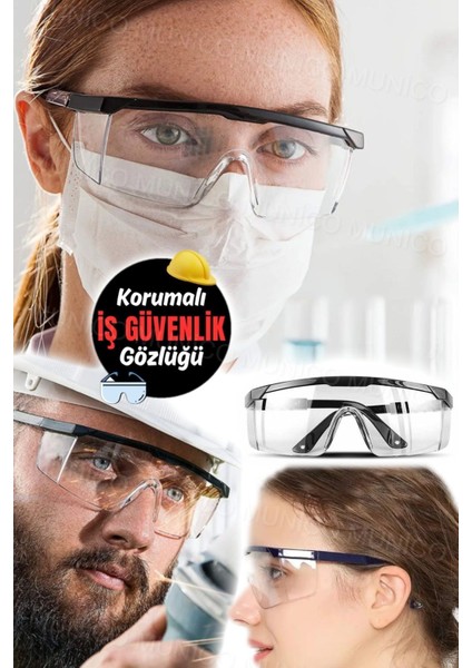 Laboratuvar Gözlüğü Güvenlik ve Dayanıklılık Için Esnek Plastik Çerçeve Iş Güvenlik Gözlüğü Koruyucu