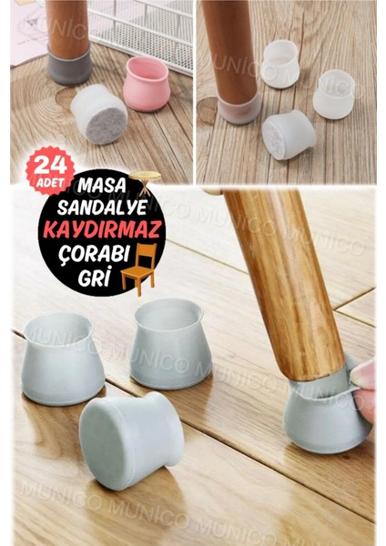 24 Adet Mobilya Silikon Koruma Kapağı Masa Sandalye Bacak Yuvarlak Kapak Zemin Koruyucu Ayak Koruma fiyatları