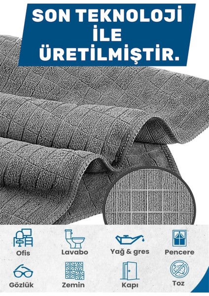 3'lü Mikrofiber Temizlik Bezi | Mutfak Cam Araba Temizlik Bezi | 40X40 | Leke ve Koku Yapmaz fırsatları