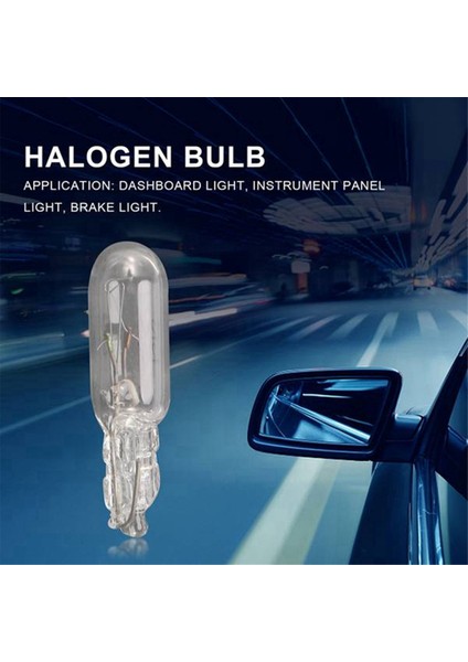 100PCS T5 Halojen Ampul Araç Gösterge Panel Lambası Otomatik Gösterge Tablosu Lambası 1 2W 12V Işık Kaynak Sıcak Beyaz (Yurt Dışından)