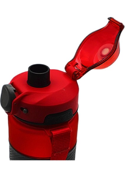Tritan Soft Touch Auto Kapak Silikon Bantlı Askılı Matara 750 ml (T-0121) fırsatları