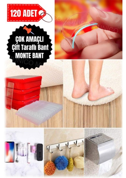 120 Adet Kiracılar Için Tablo Pano Vb. Yapıştırılabilir Çivi Yerine Kullanılan Bant Nano Iz Bırakmaz fiyatları