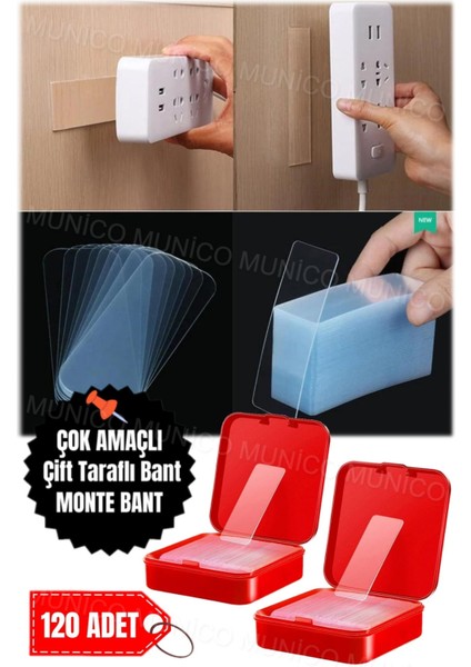 120 Adet Kiracılar Için Tablo Pano Vb. Yapıştırılabilir Çivi Yerine Kullanılan Bant Nano Iz Bırakmaz modelleri
