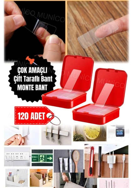 120 Adet Kiracılar Için Tablo Pano Vb. Yapıştırılabilir Çivi Yerine Kullanılan Bant Nano Iz Bırakmaz fırsatları