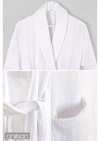 %100 Pamuk Bornoz - Şalyaka Otel Bornozu, Spa Için Ideal, Günlük Kullanıma Uygun