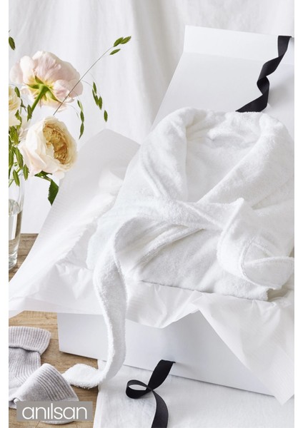 %100 Pamuk Bornoz - Şalyaka Otel Bornozu, Spa Için Ideal, Günlük Kullanıma Uygun