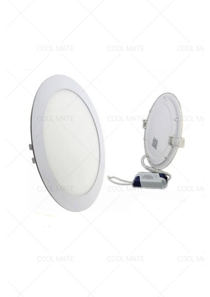 6W Slim LED Panel Beyaz Yok Beyaz Işık LED 6 Watt A A'dan G'ye IP20 - Soft Saten Tr indirimleri
