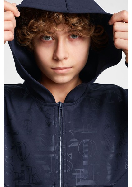 Çocuk Fermuarlı Kapüşonlu Sweatshirt 25N-3135 fırsatları