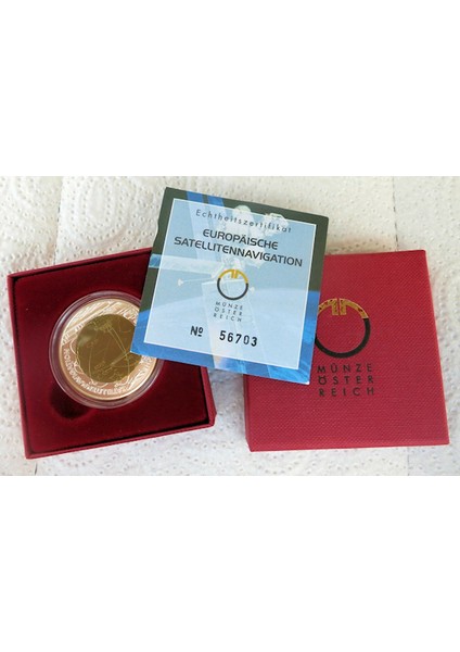 Austrıa Österreich 100 Shilling Millenium 2000 W/box & Certifacate Gümüş+Titan fırsatları