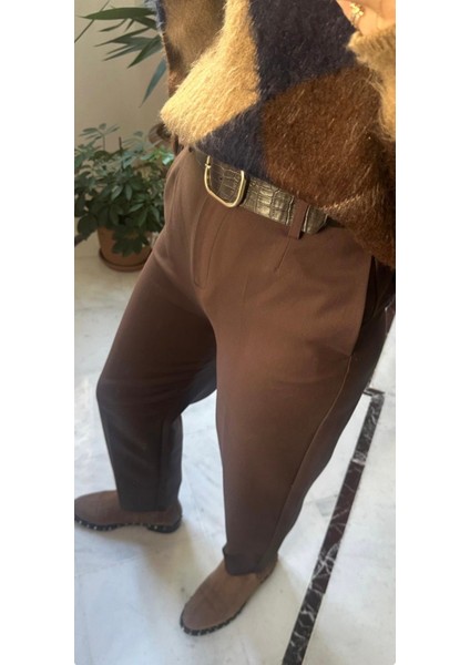 Kadın Kahverengi Kalem Pantolon fiyatları