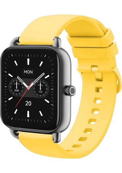 Haylou Blıng LS12 ile Uyumlu Kordon Jel Silikon Tokalı Kayış