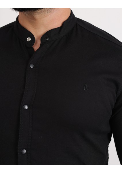 Likralı Pamuklu Armürlü Kumaş Casual Modern Erkek Gömlek indirimleri