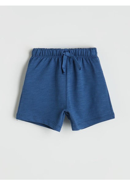 Yeni Sezon Beli Lastikli Basic Erkek Bebek Şort 2'li fiyatları