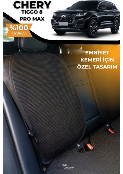 Terletmez Oto Koltuk Koruyucu Kılıf %100 Pamuk 5 Li Tam Set Siyah Chery Tiggo 8 fiyatları