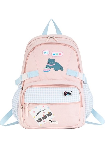 Yeni Büyük Kapasiteli Ortaokul ve Lise Öğrenci Okul Çantası Karikatür Sevimli Öğrenci (Yurt Dışından)