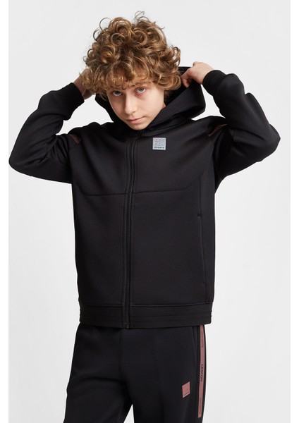 Çocuk Fermuarlı Kapüşonlu Sweatshirt 25N-3128 modelleri