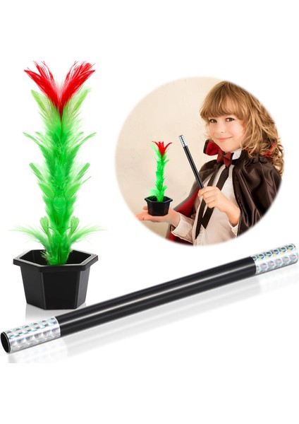 Msa-Shop Çiçek Çıkaran Sihirli Çubuk Sihirli Çiçek Sihirbazlık Oyunu