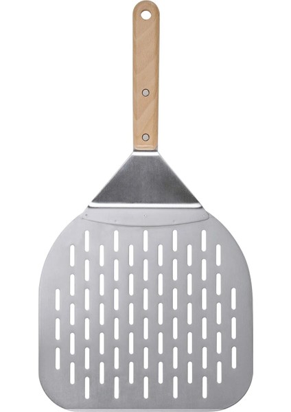 Grılltıder Pizza Küreği Paslanmaz Çelik-Kayın 57 Cm