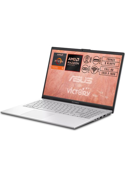 Vivobook Go 15 Amd Ryzen 5 7520U 8gb 512GB SSD 15.6" Fhd W11P + Ms Office E1504FA-NJ115 013 fiyatları