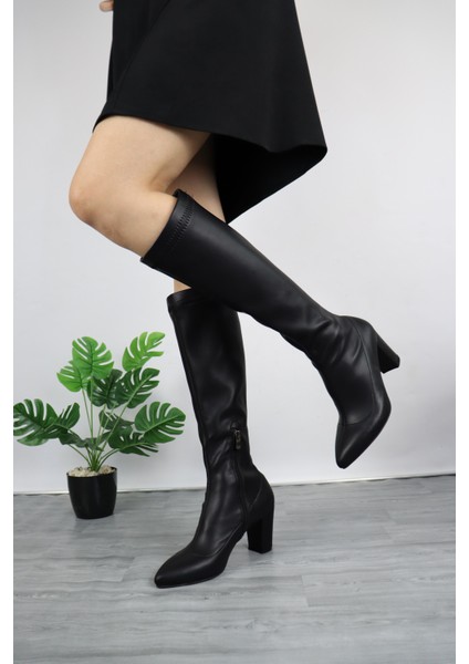 Kadın Kalın Topuk Streç Çizme fırsatları