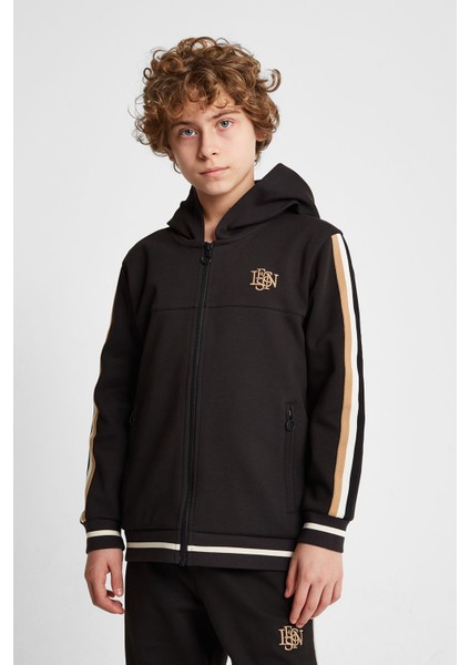 Çocuk Fermuarlı Kapüşonlu Sweatshirt 25N-3130 modelleri