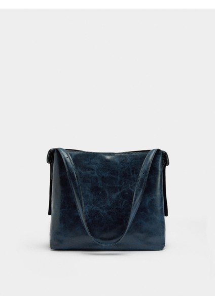 Doku Efektli Omuz Çantası