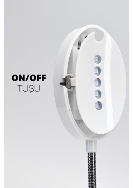 Kitap Okuma Lambası Kıskaçlı Bükülebilir 5 LED Midi Çalışma Işığı Pilli Spiral Gövde MY005 indirimleri
