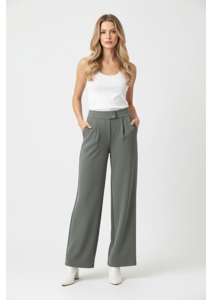 5010 Çift Düğmeli Pantolon Gri