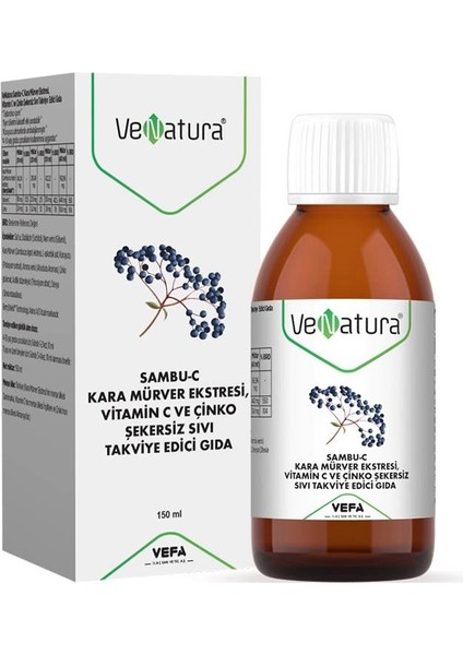 Venatura Sambu-C Kara Mürver Ekstresi Takviye Edici Gıda 150 ml