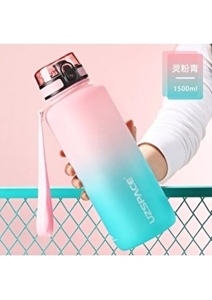 3056 Matara 1500 ml Pembe Yeşil Renkli Tritan Malzeme ile Sızdırmaz fiyatları
