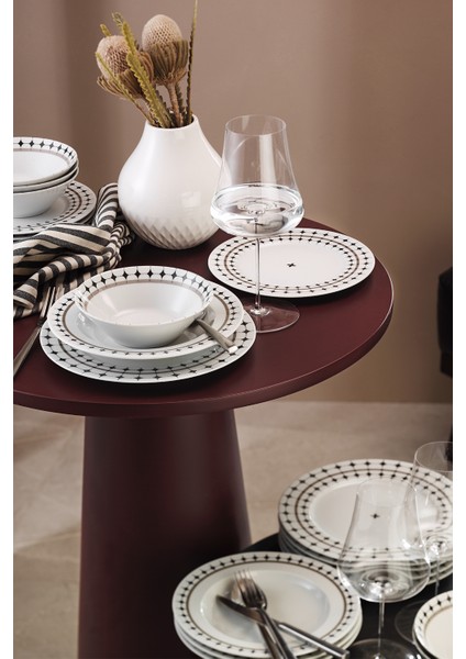 Orbit 24 Parça 6 Kişilik Yemek Takımı