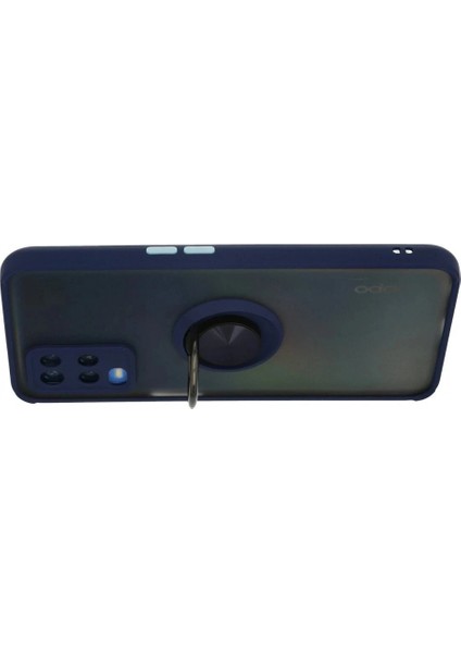 Oppo A54 4g Kılıf Montreal Yüzüklü Silikon Kapak - Lacivert modelleri