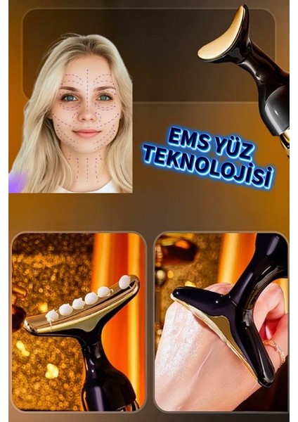 Titreşimli Yüz Boyun Gıdı Masaj ve Serum Yedirme Cihazı Thermo Skin 3in1 fiyatları