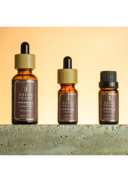 Haloa Feast Avokado Yağı - Avocado Oil 10 ml 0,3fl.oz Akışlı Kapak fırsatları