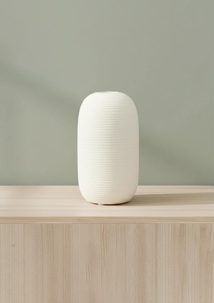 Fiona Seramik Vazo Oval, Beyaz 15 cm fiyatları