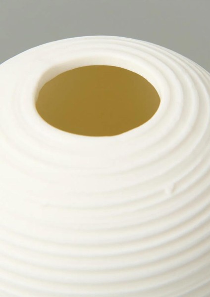 Fiona Seramik Vazo Oval, Beyaz 15 cm modelleri