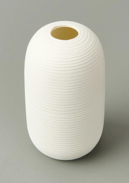 Fiona Seramik Vazo Oval, Beyaz 15 cm fırsatları