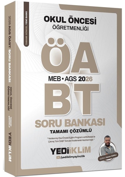 Yediiklim 2026 Meb Ags Öabt Okul Öncesi Öğretmenliği Soru Bankası Tamamı Çözümlü