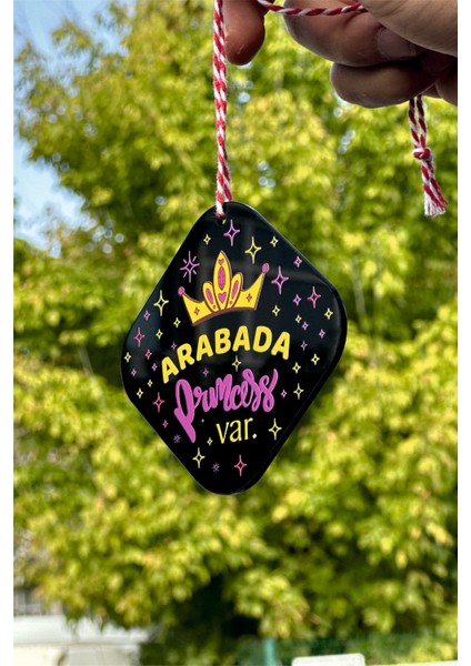 Arabada Prenses Var Baskılı Pleksi