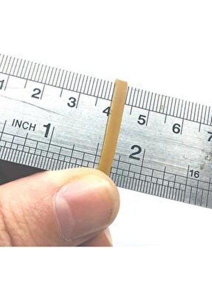 Geniş Kauçuk Paket Ambalaj Kasa Lastiği 100'lü 180 x 3 mm Doğal Kauçuk Renk