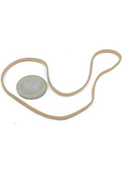 Geniş Kauçuk Paket Ambalaj Kasa Lastiği 100'lü 180 x 3 mm Doğal Kauçuk Renk