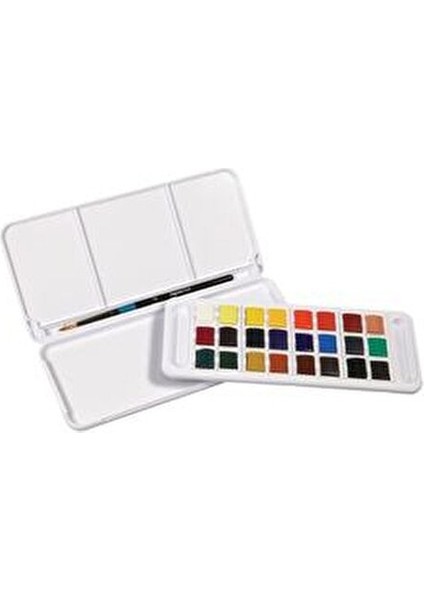 Aquafine 24 Renk Sulu Boya Seti ve Canson 300 gr A4 Defter Seti modelleri