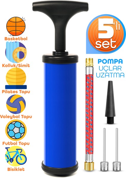 1 Koli | 250 Adet Şişirme Pompa Seti Futbol Bisiklet Topu Şişme Yatak Simit Şişirme Pompası 20CM fiyatları
