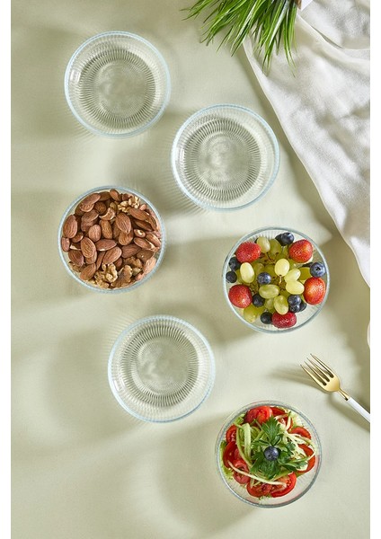 Velora 6 Parça Cam Çerez - Sos - Lokum Mini Sunum Kasesi - 11 cm fiyatları