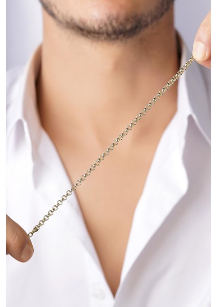 14 Ayar Altın Doch Erkek Bileklik 3.90 mm indirimleri