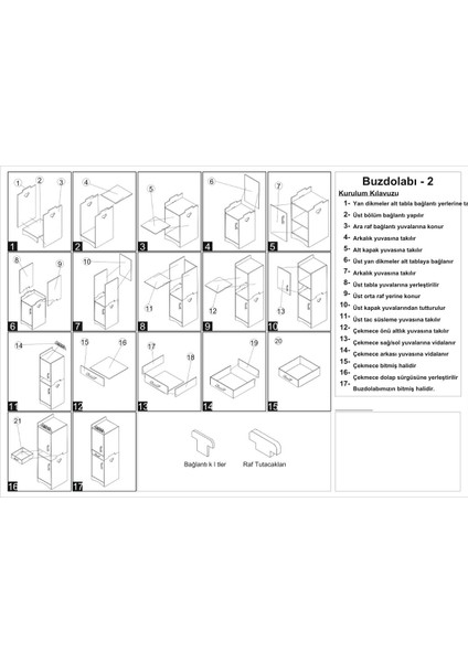 Ahşap Oyuncak Mutfak ve Buzdolabı Seti Fotoğraf Alanlı Raflı Çekmeceli 90X75 cm