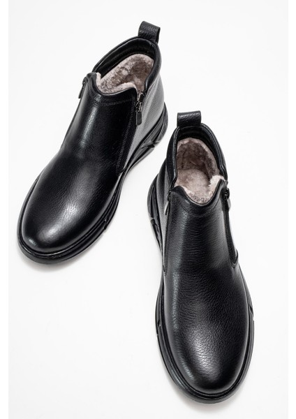 Hakiki Deri, Suya Dayanıklı, Içi Kürklü, Sıcacık Bağcıksız Deri Bot fırsatları