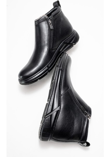 Hakiki Deri, Suya Dayanıklı, Içi Kürklü, Sıcacık Bağcıksız Deri Bot indirimleri